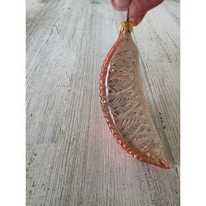 Vintage radko pomegranate‎ grapefruit glass fruit ornament Xmas tree